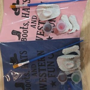 1 Western Party Plaster Paint Your Own Craft Kit